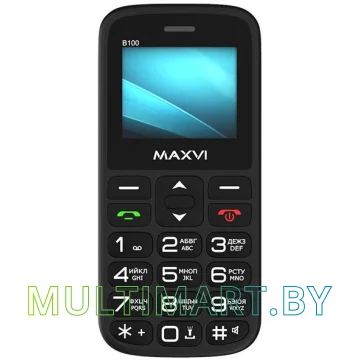 Мобильный телефон Maxvi B100 (черный)
